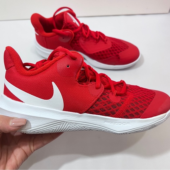 Nike Court Women's HyperSpeed Volleyball Shoes Sneakers Red - Picture 5 of 13